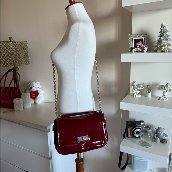 Coach Red Chain Shoulder Bag - Picture 7 of 12